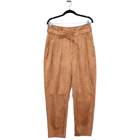 Free People Nightfall Vegan-Suede Pants Size 12 NWT - Picture 1 of 7